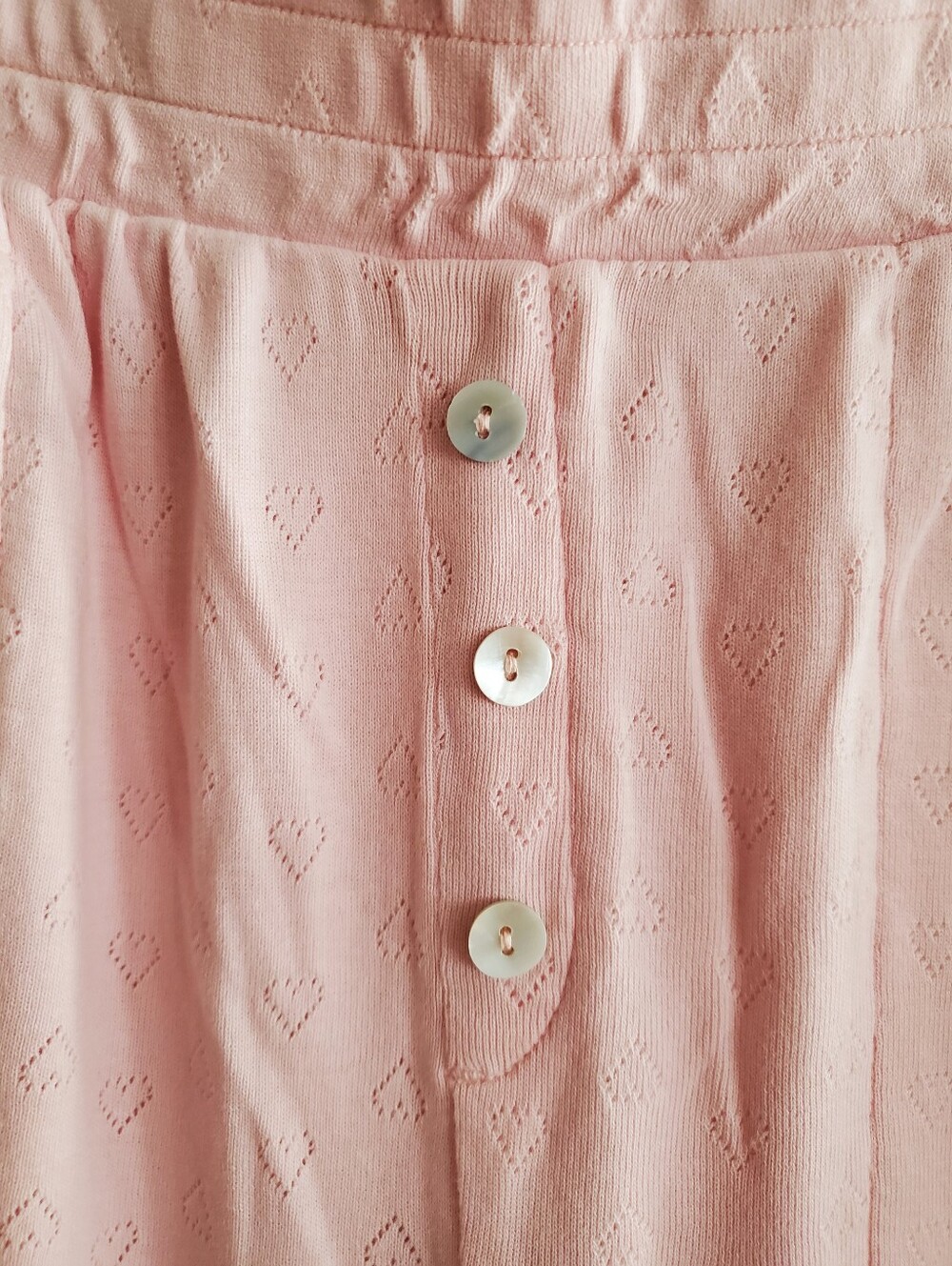 Joie chalk pink heart-print lounge set size medium 100% organic cotton - Picture 10 of 12